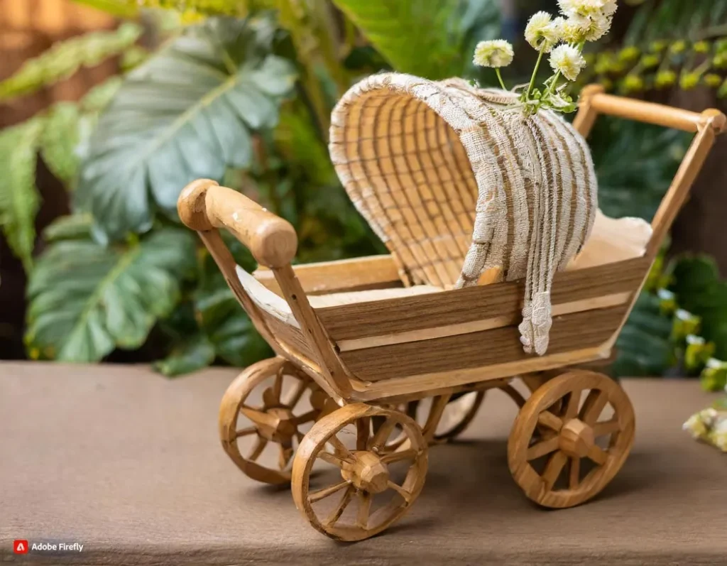 Eco-Friendly-Wooden-Baby-Doll-Carriage
